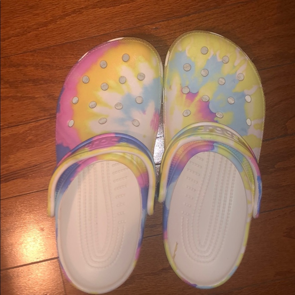 Rainbow crocs
